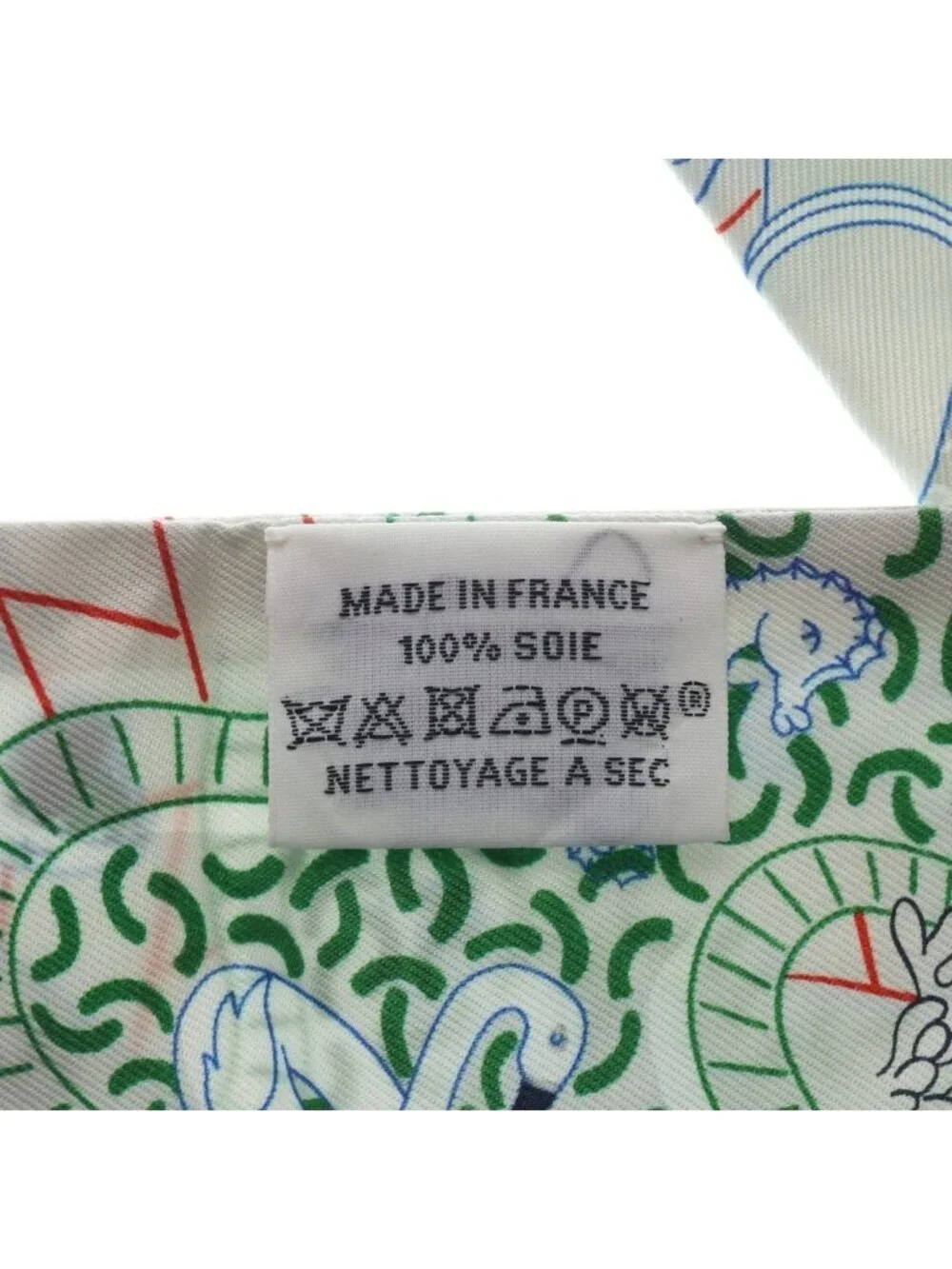 Hermes Twilly Splash Park Silk Scarf Gray